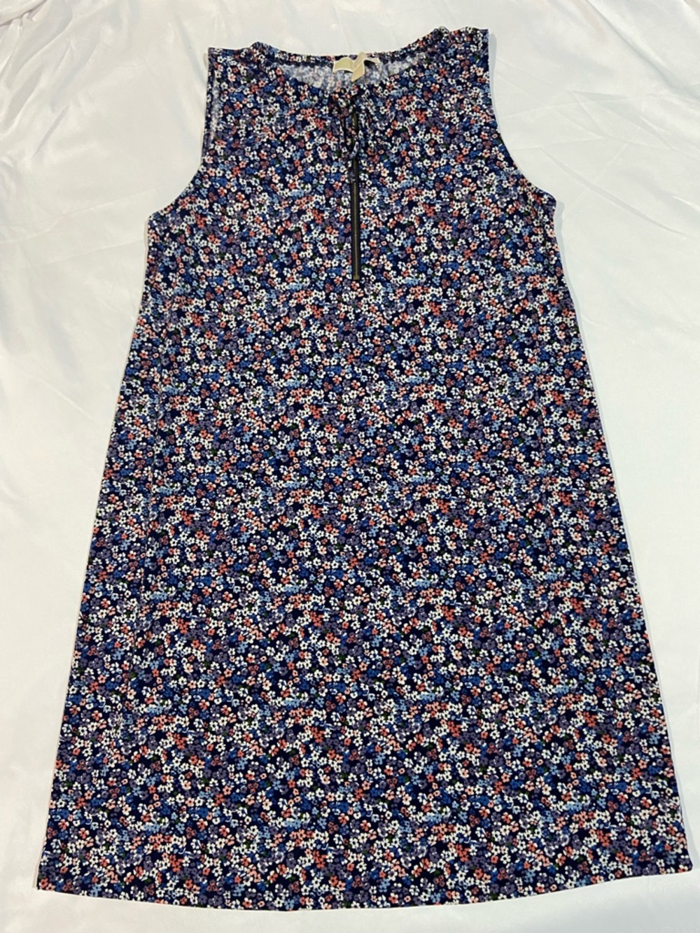 Michael Kors Navy Floral Tie Dress